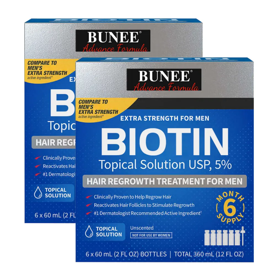 Huile de ricin à la biotine.